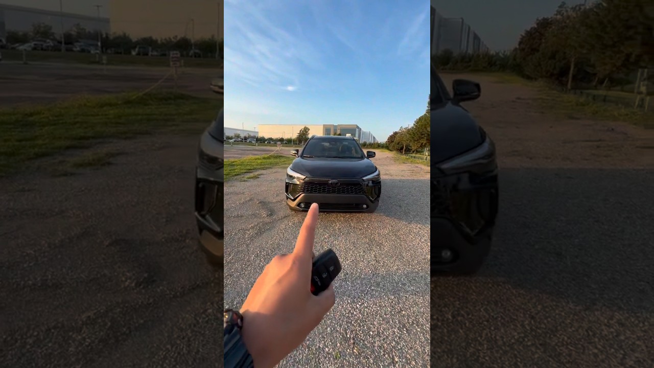 YouTube thumbnail for POV: Walking around the 2026 Corolla Cross Hybrid #toronto #brampton